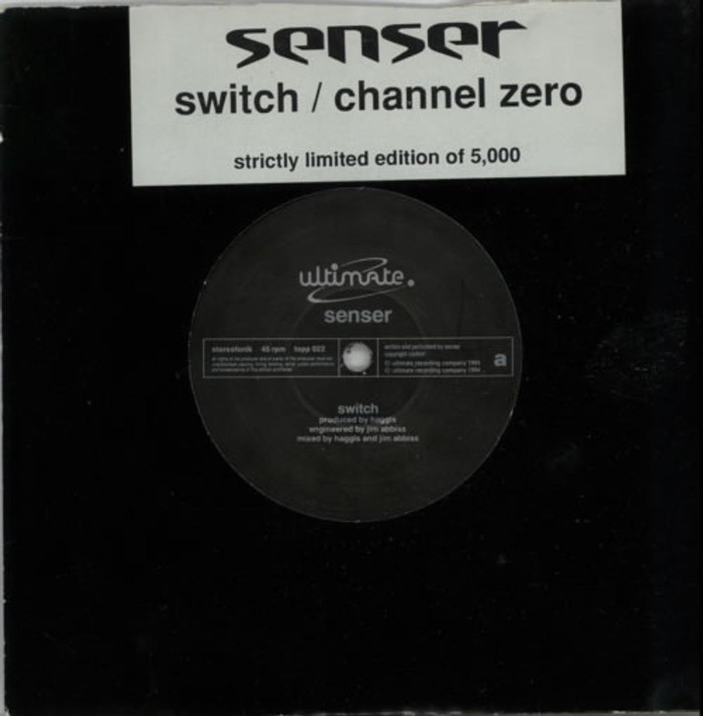 Senser Switch UK 7" vinyl single (7 inch record / 45) TOPP022