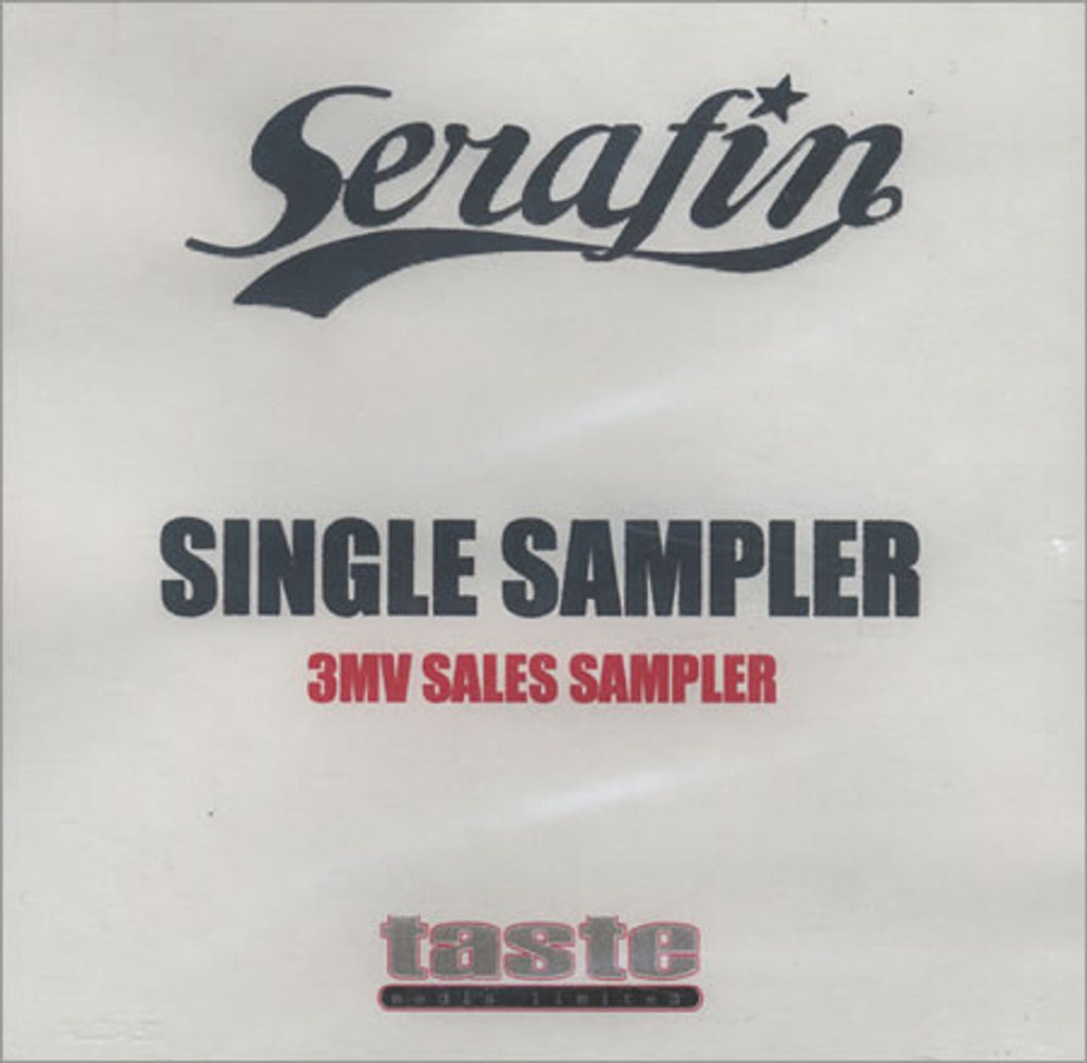 Serafin Single Sampler UK Promo CD-R acetate CDR ACETATE