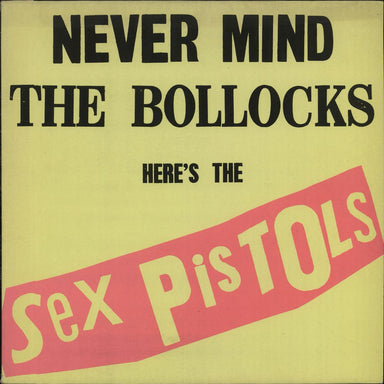 Sex Pistols Never Mind The Bollocks - Green & Red labels UK vinyl LP album (LP record) V2086