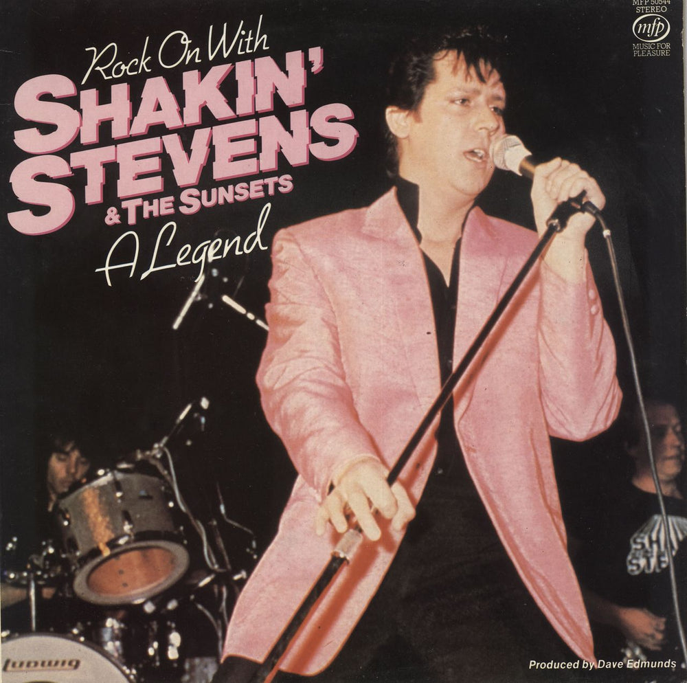 Shakin' Stevens Rock On With UK vinyl LP album (LP record) MFP50544