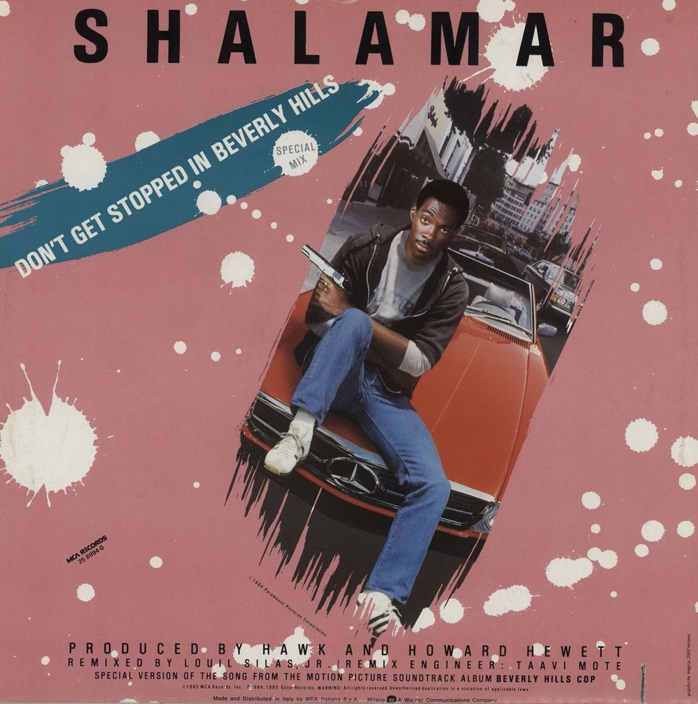 Shalamar Don't Get Stopped In Beverly Hills Italian 12" vinyl single (12 inch record / Maxi-single)