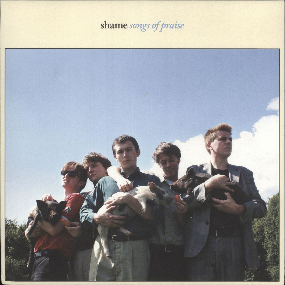 Shame Songs Of Praise - Beige Opaque Vinyl + Bonus CD UK vinyl LP album (LP record) DOC144-C3