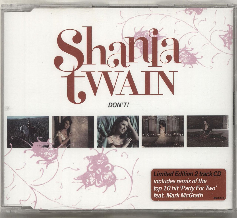 Shania Twain Don't! UK CD single (CD5 / 5") 9880435