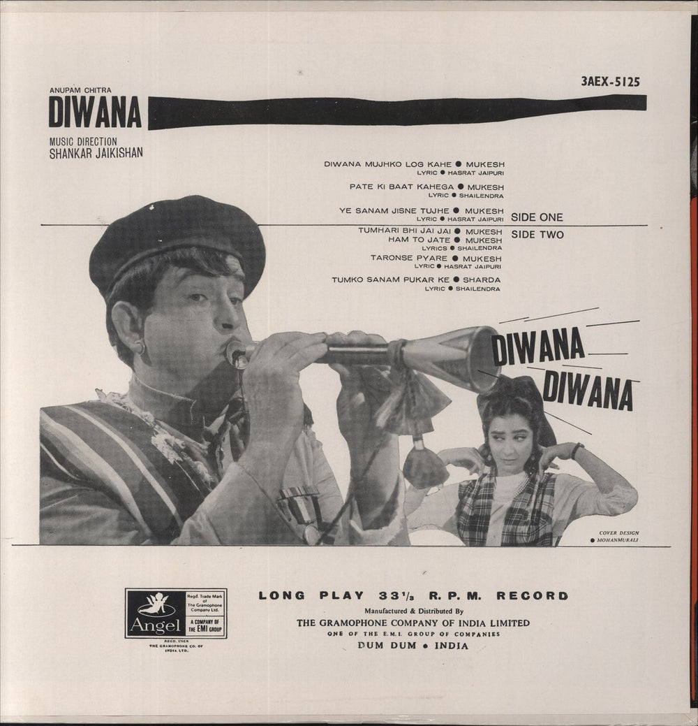 Shankar-Jaikishan Diwana Indian vinyl LP album (LP record)