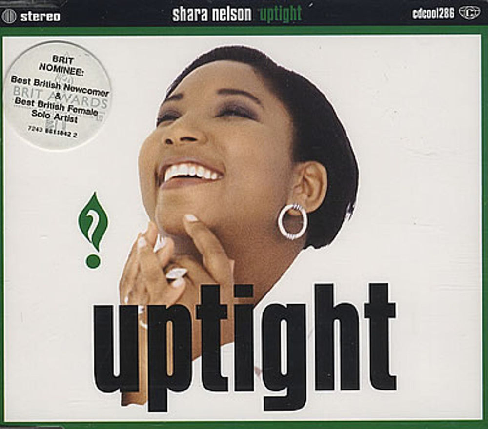 Shara Nelson Uptight UK CD single (CD5 / 5") CDCOOL286