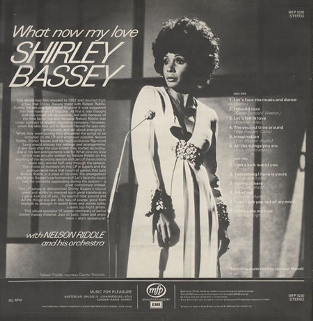 Shirley Bassey What Now My Love UK vinyl LP album (LP record) SHBLPWH294466