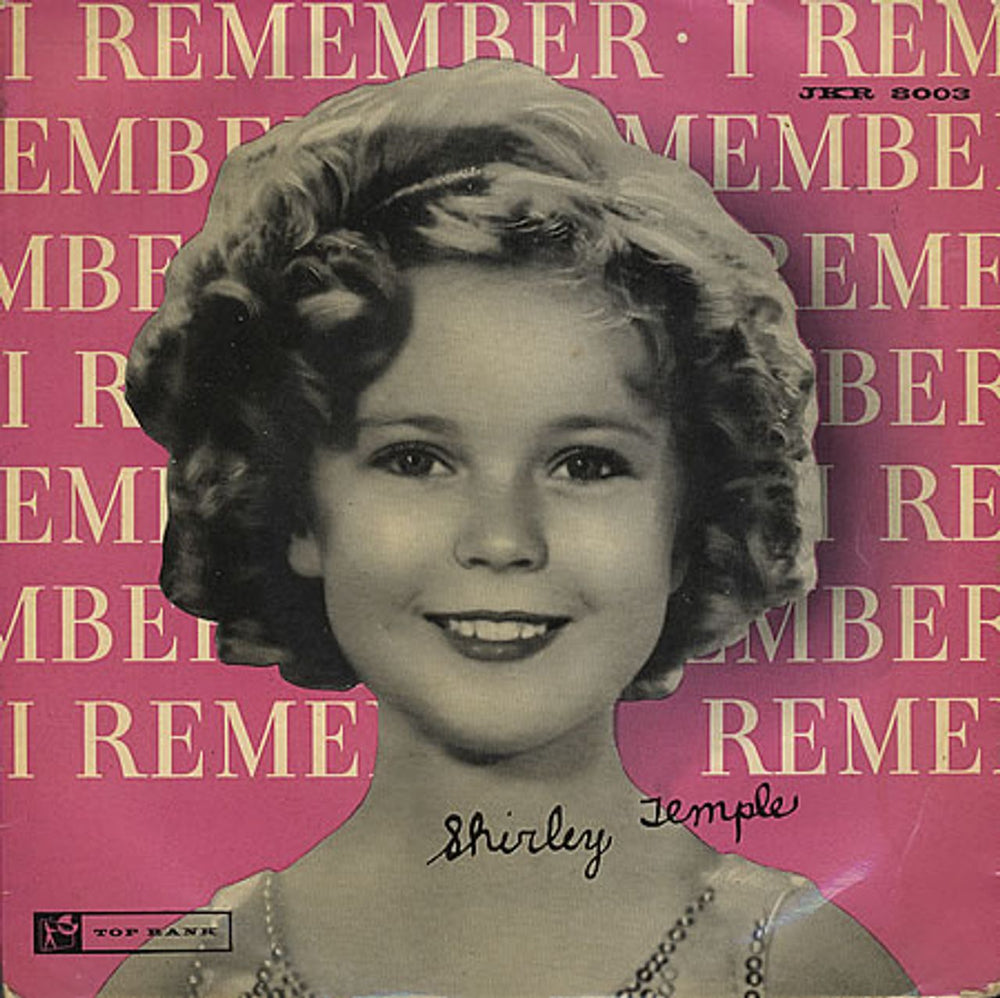 Shirley Temple I Remember Shirley Temple EP UK 7" vinyl single (7 inch record / 45) JKR8003