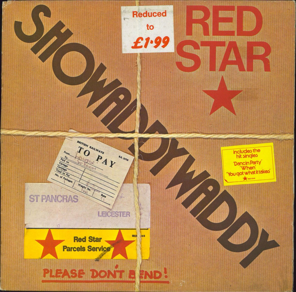 Showaddywaddy Red Star - hype sticker UK vinyl LP album (LP record) SPARTY1023