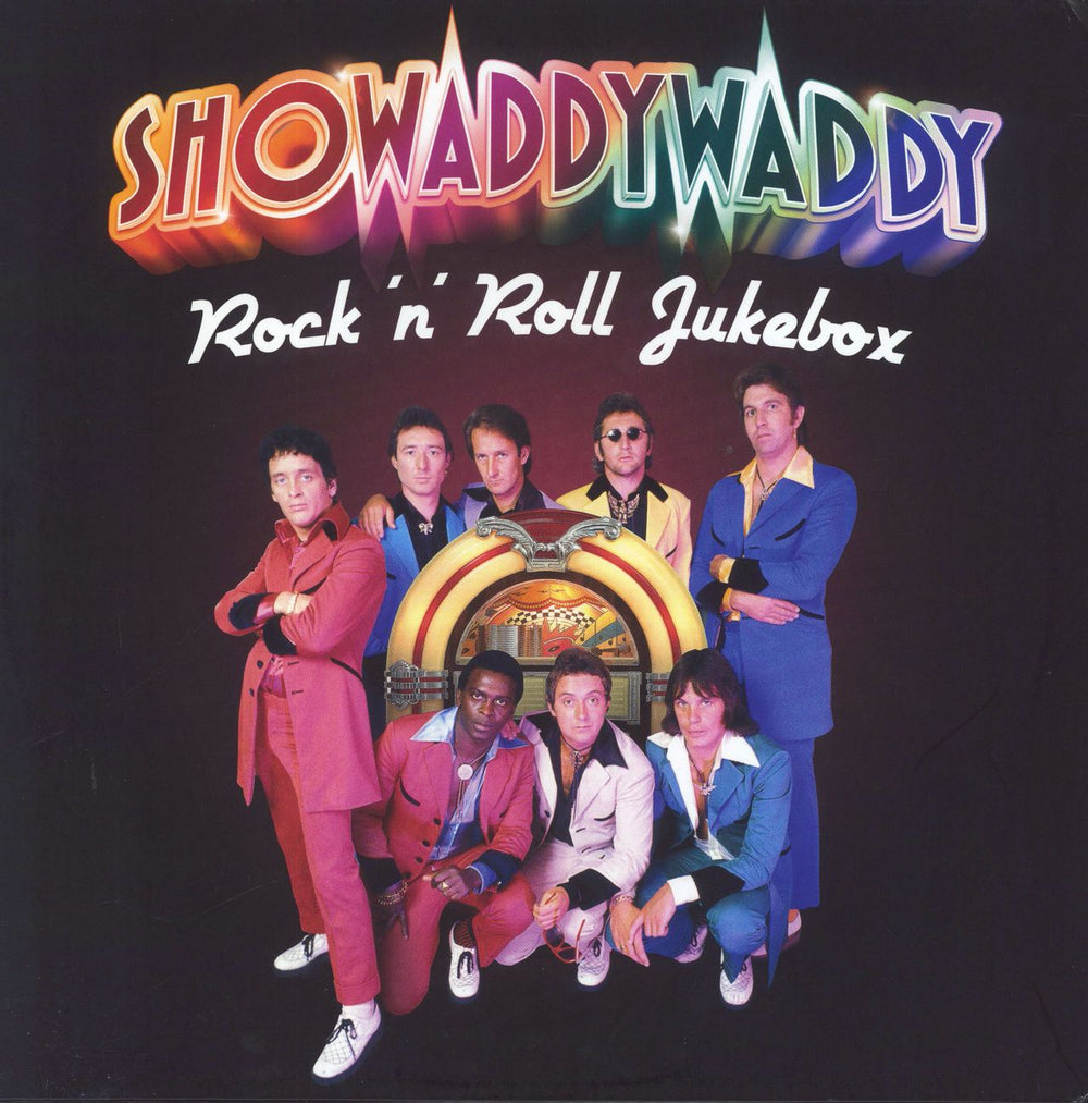 Showaddywaddy Rock 'n' Roll Jukebox - Pink Vinyl UK vinyl LP album (LP record) DEMREC902