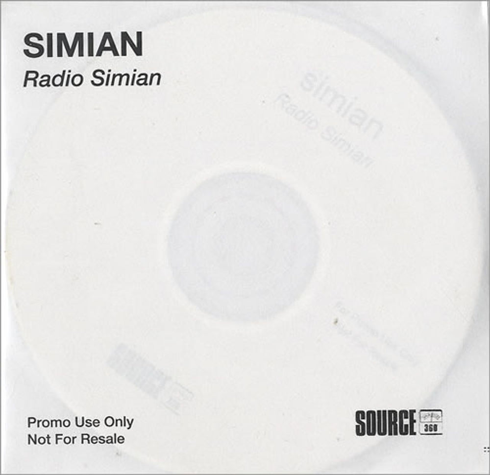 Simian Radio Simian UK Promo CD-R acetate CD-R ACETATE