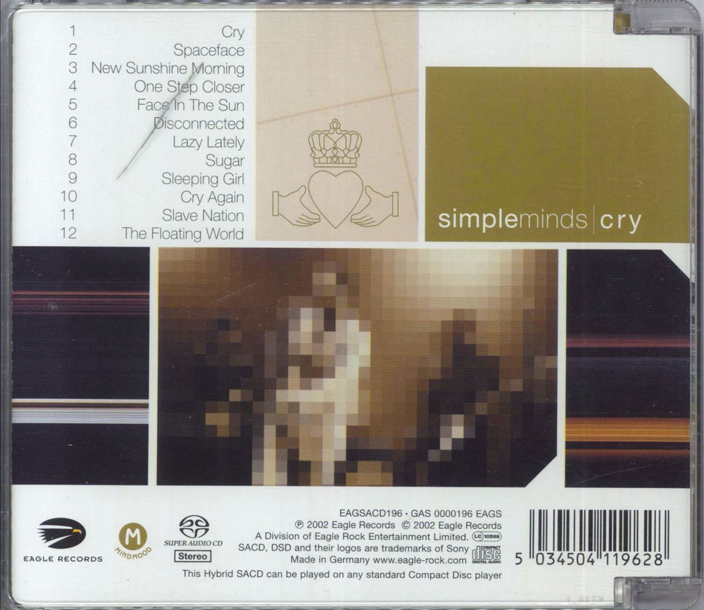 Simple Minds Cry German super audio CD SACD 5034504119628