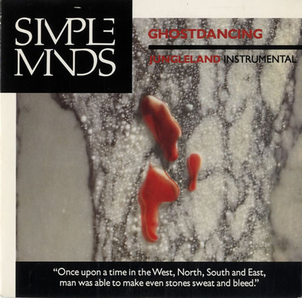 Simple Minds Ghostdancing UK 7" vinyl single (7 inch record / 45) VS907