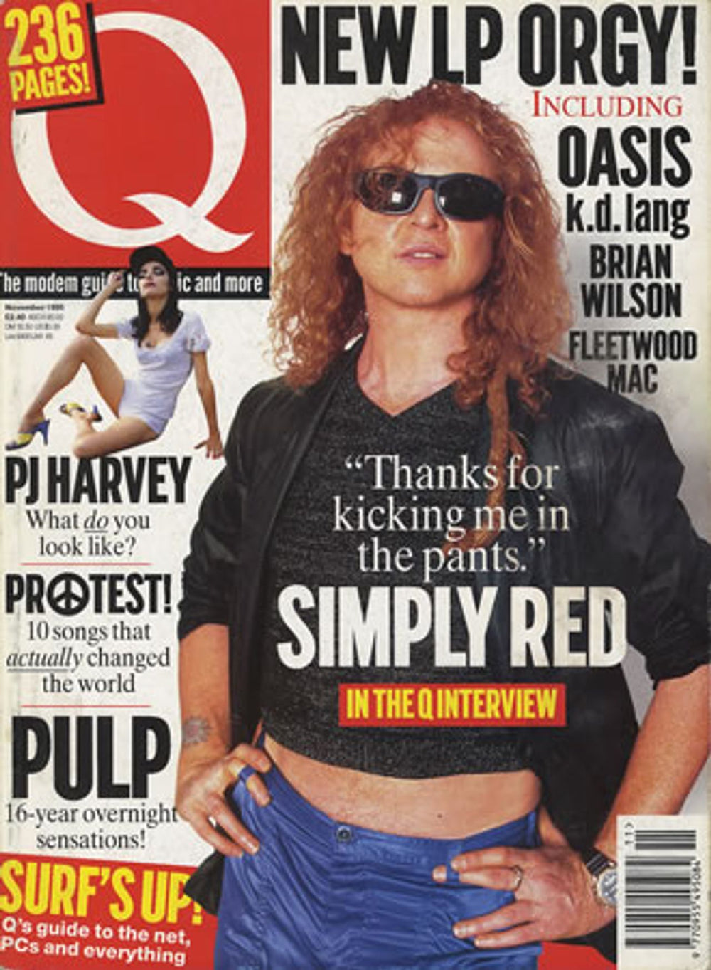 Simply Red Q Magazine UK magazine NOVEMBER 1995