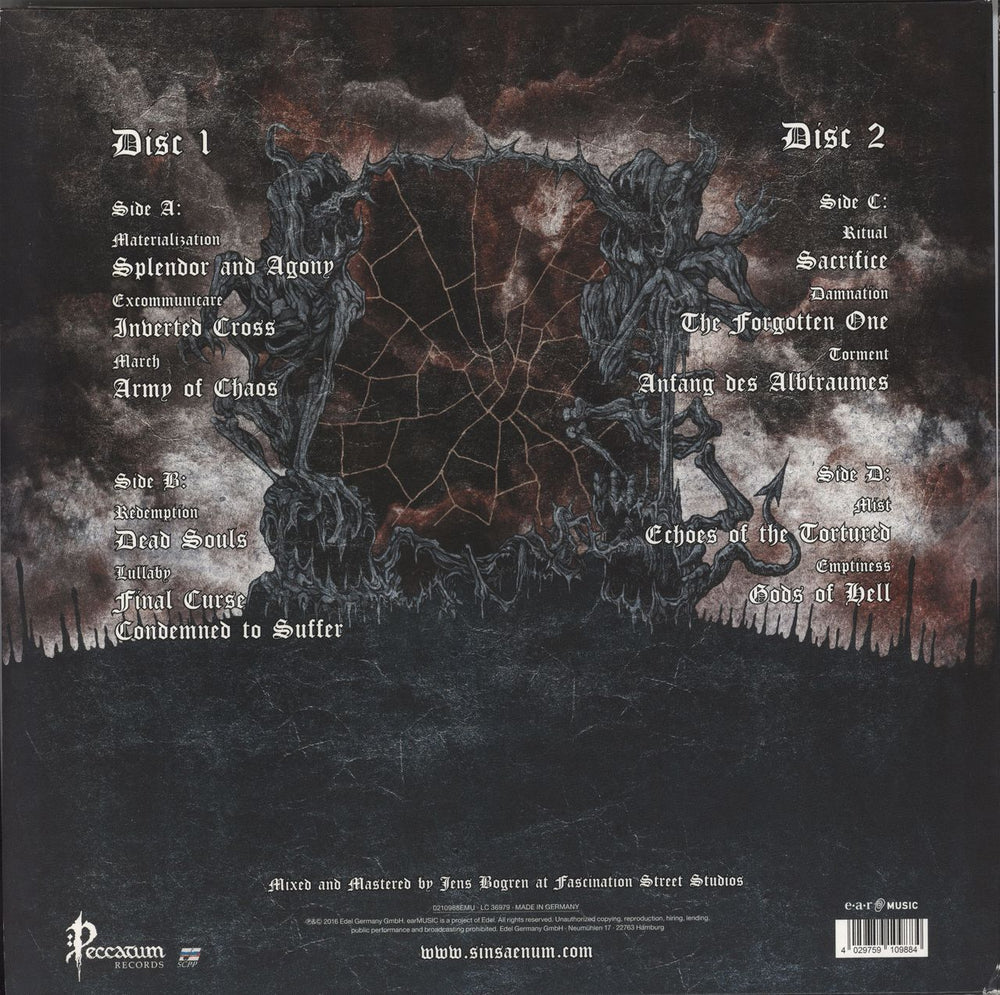 Sinsaenum Echoes Of The Tortured UK 2-LP vinyl record set (Double LP Album) 4029759109884