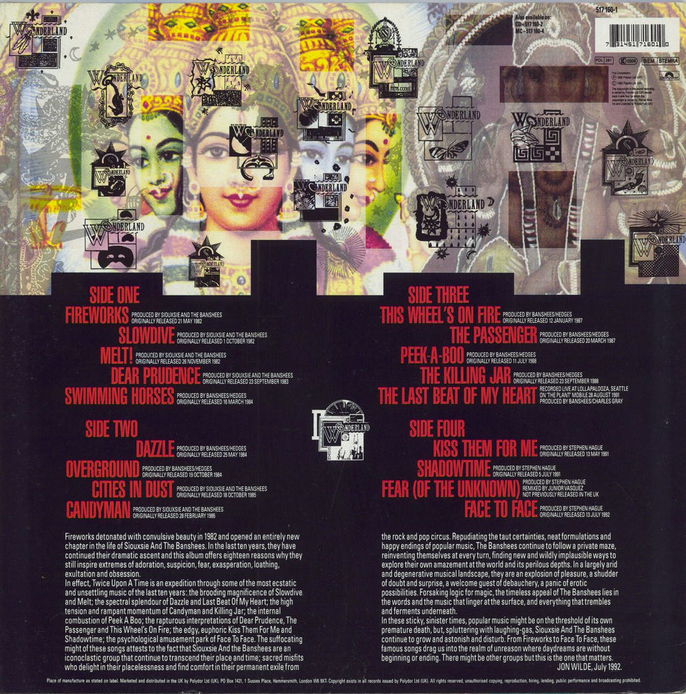 Siouxsie & The Banshees Twice Upon A Time - The Singles - EX UK 2-LP vinyl record set (Double LP Album) 731451716010