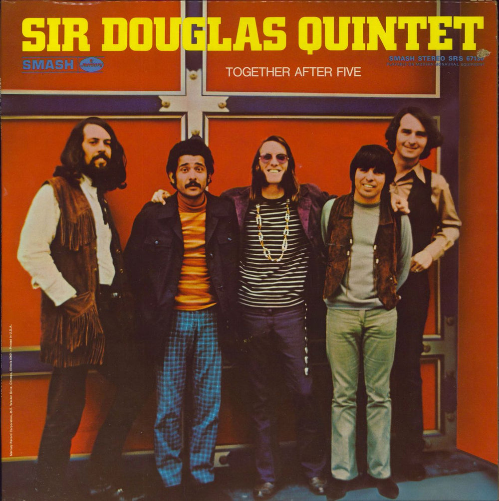 Sir Douglas Quintet Together After five US vinyl LP album (LP record) SRS67130