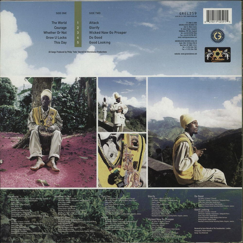 Sizzla Bobo Ashanti UK vinyl LP album (LP record)