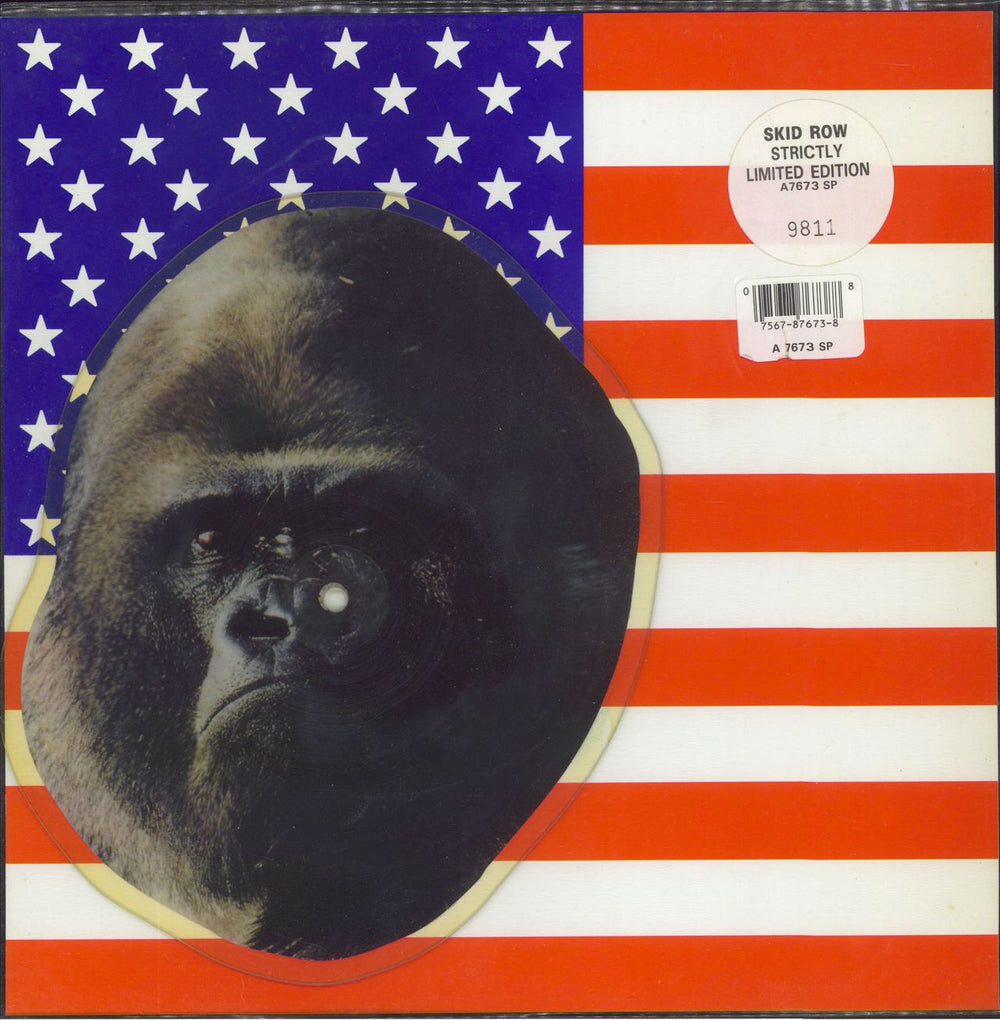 Skid Row (80s) Monkey Business UK shaped picture disc (picture disc vinyl record) A7673SP