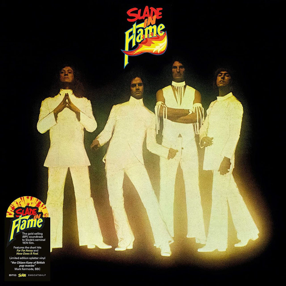 Slade Slade In Flame - Yellow & Red Flame Splatter Vinyl - Sealed UK vinyl LP album (LP record) SDELPSL779506