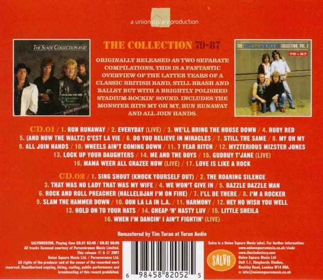 Slade The Collection 79 - 87 UK 2-CD album set — RareVinyl.com