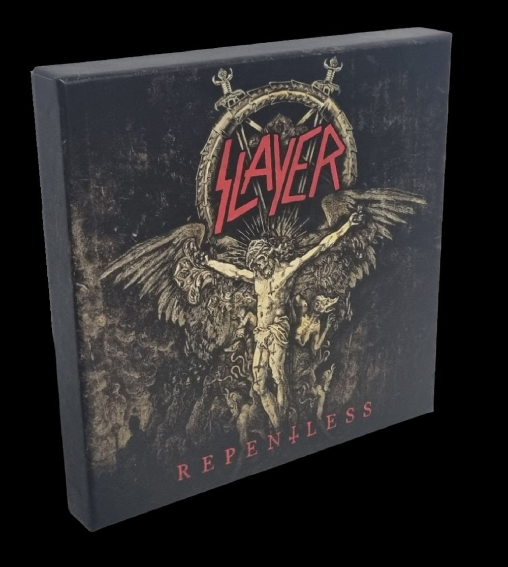 Slayer Repentless - 6 x 6½ - Gold Vinyl Box UK 7" single box set NB4000-1