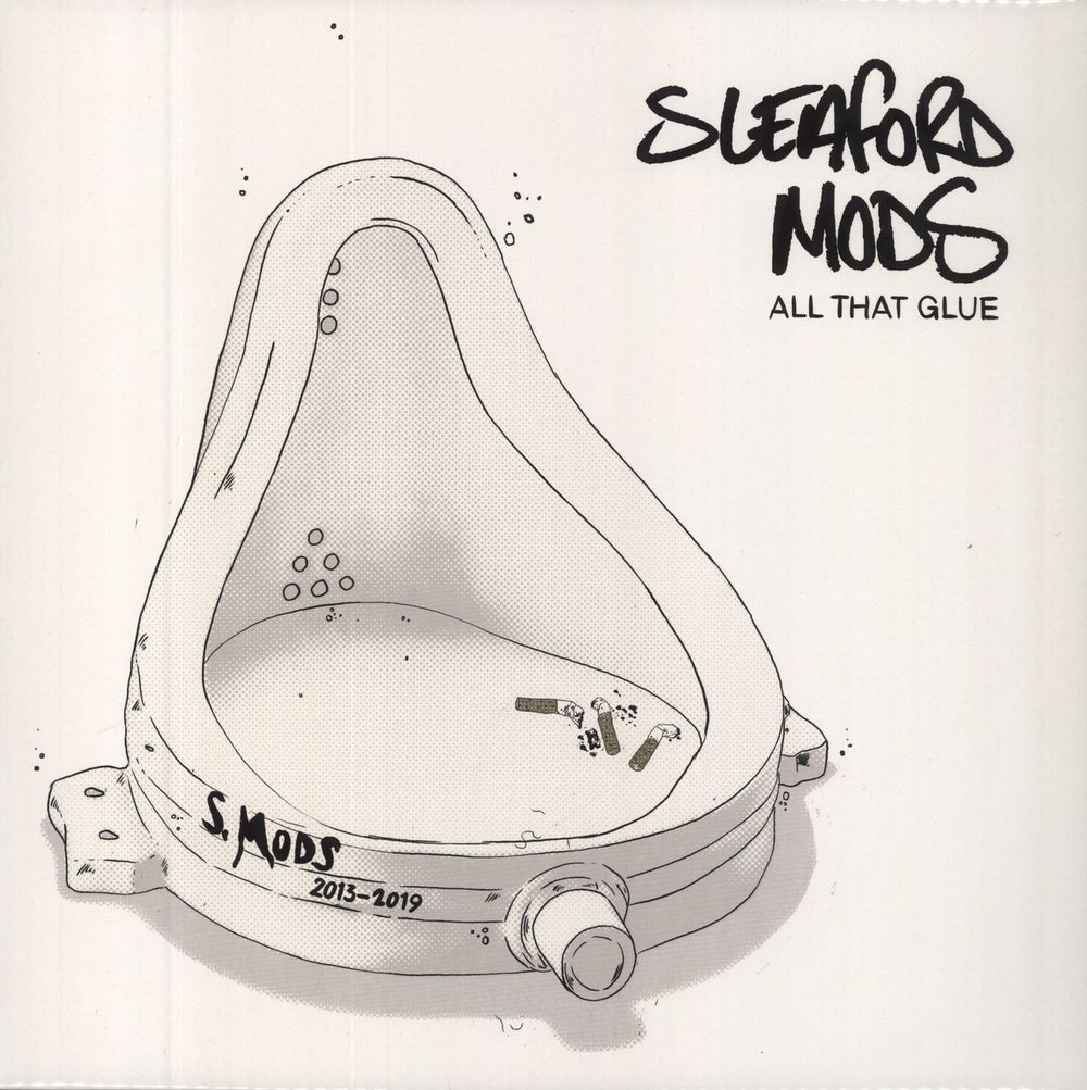 Sleaford Mods All That Glue - White Vinyl UK 2-LP vinyl record set (Double LP Album) RT0128LPE2