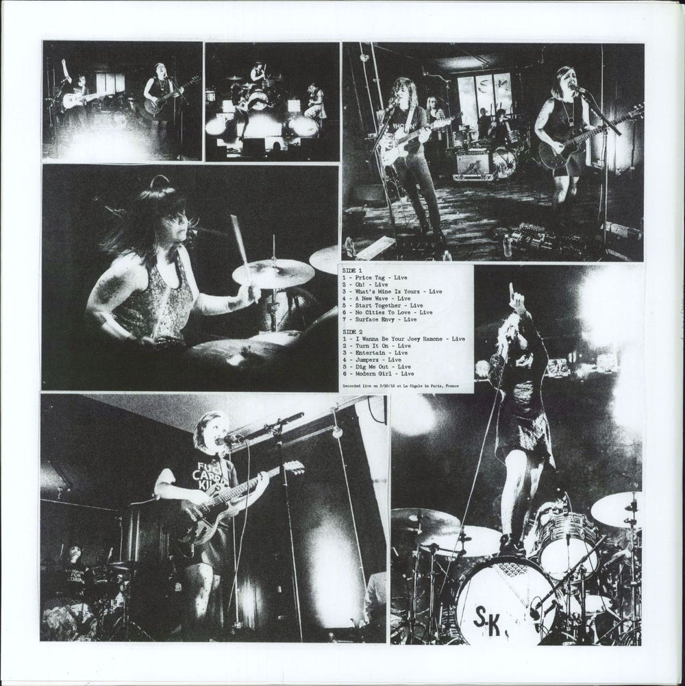 Sleater-Kinney Live In Paris US vinyl LP album (LP record) 098787119114