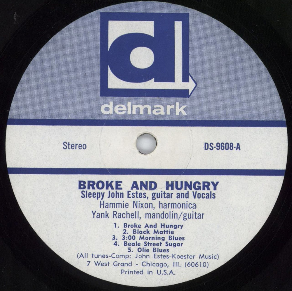 Sleepy John Estes Broke And Hungry US vinyl LP album (LP record) U5XLPBR816147