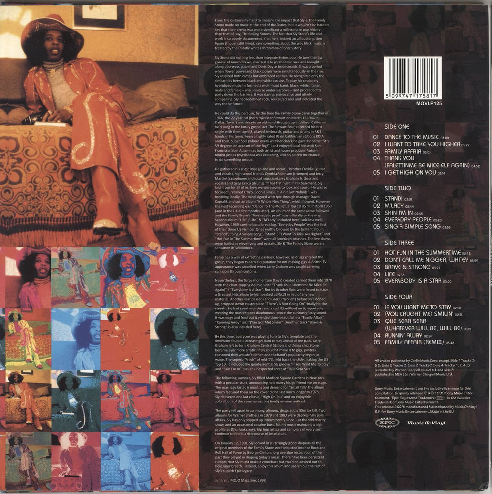 Sly & The Family Stone The Best Of Sly And The Family Stone - 180 Gram UK 2-LP vinyl record set (Double LP Album) 5099747175817