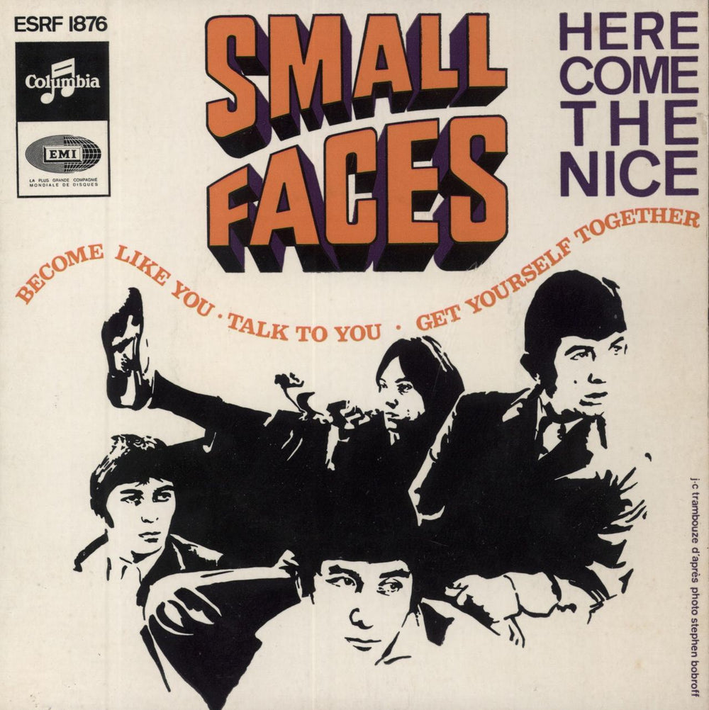 Small Faces Here Come The Nice French 7" vinyl single (7 inch record / 45) ESRF1876