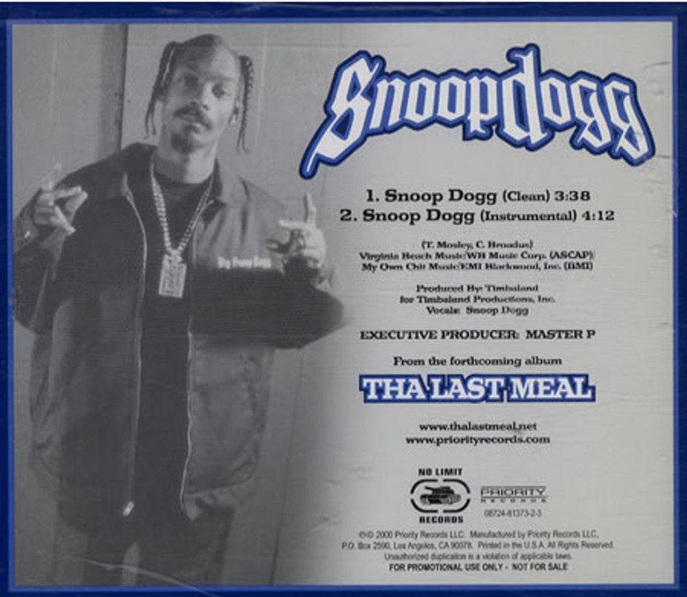 Snoop Doggy Dogg Snoop Dogg US Promo CD single (CD5 / 5") SDDC5SN463616