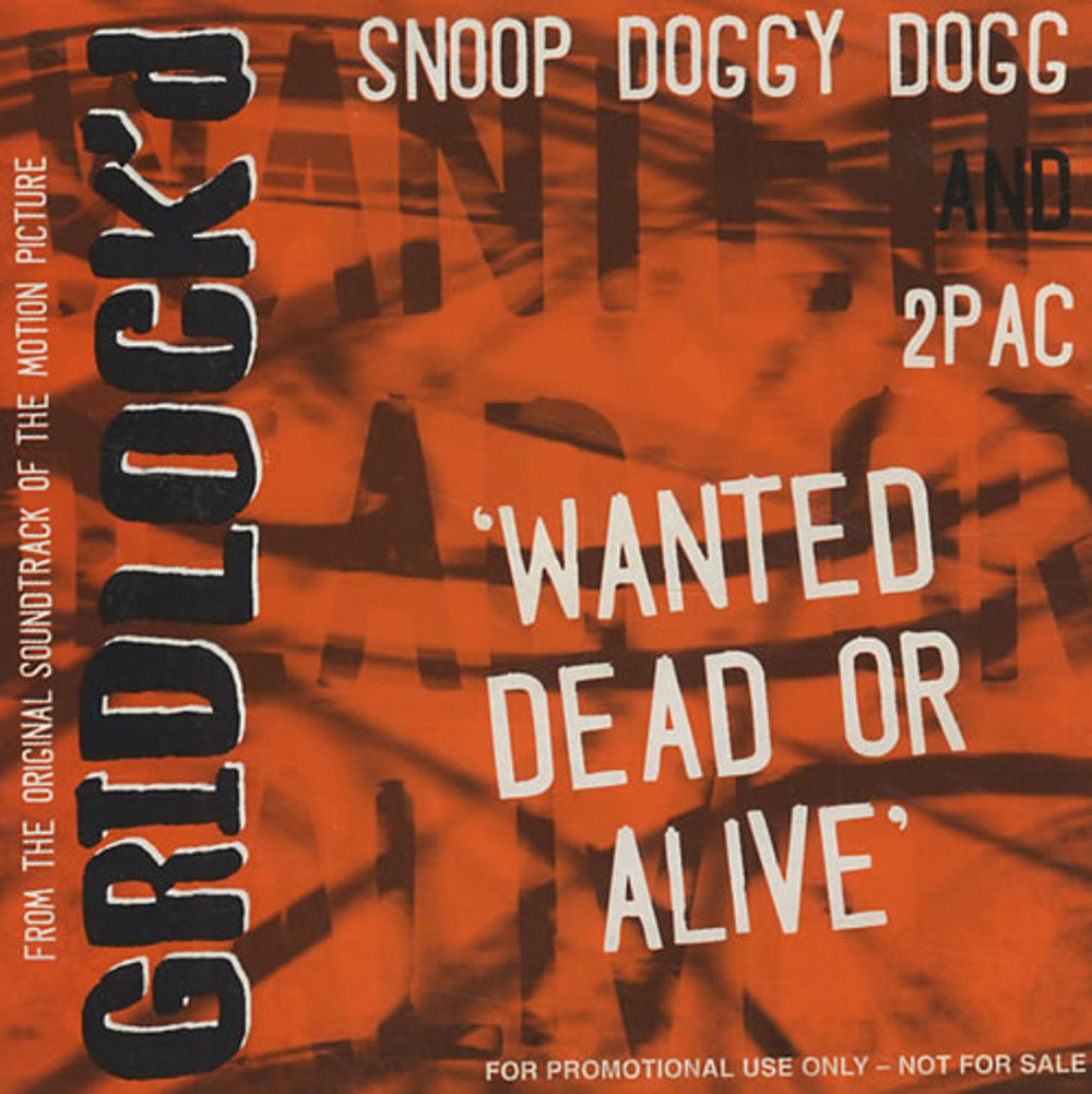 Snoop Doggy Dogg Wanted Dead Or Alive UK Promo CD single (CD5 / 5") 574218-2