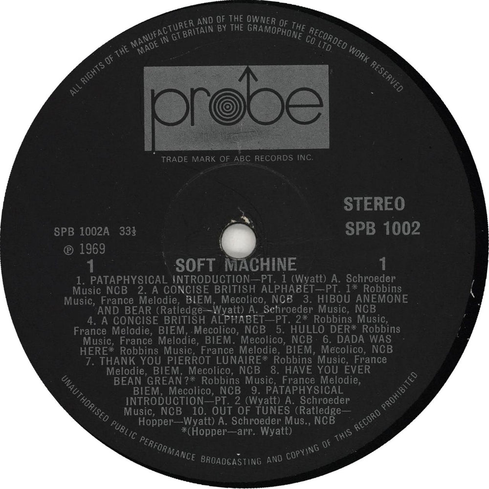 Soft Machine Volume Two - 1st - Black Label - VG UK vinyl LP album (LP record) SFTLPVO712416