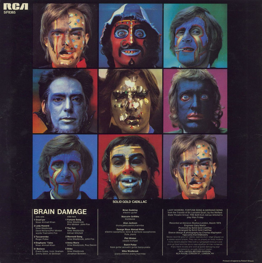 Solid Gold Cadillac Brain Damage UK vinyl LP album (LP record)