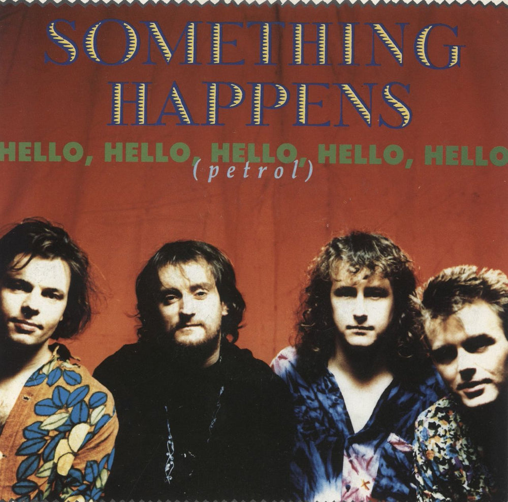 Something Happens Hello, Hello, Hello, Hello, Hello (Petrol) UK 7" vinyl single (7 inch record / 45) VS1246