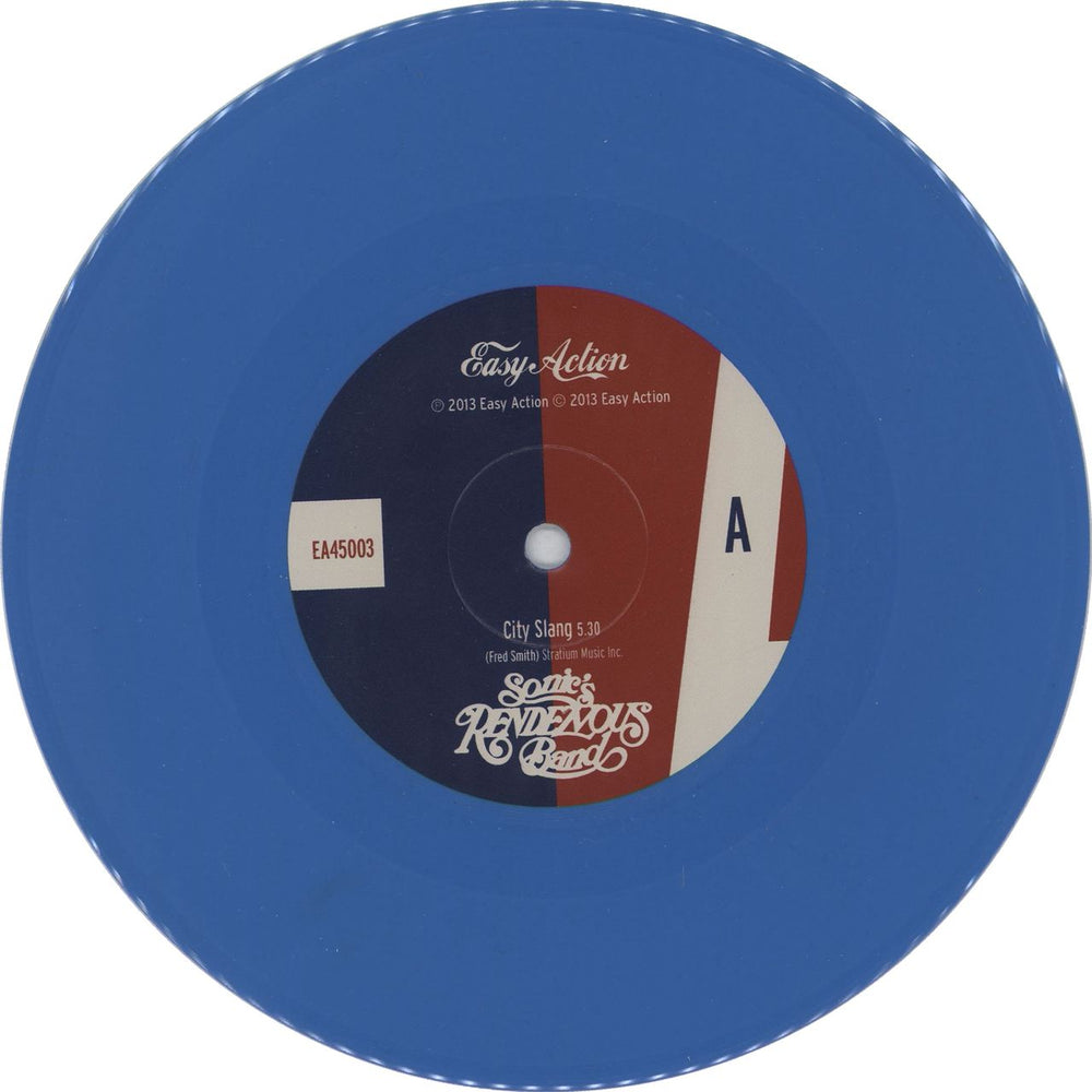 Sonic's Rendezvous Band City Slang - RSD - Blue Vinyl UK 7" vinyl single (7 inch record / 45) SO907CI763812