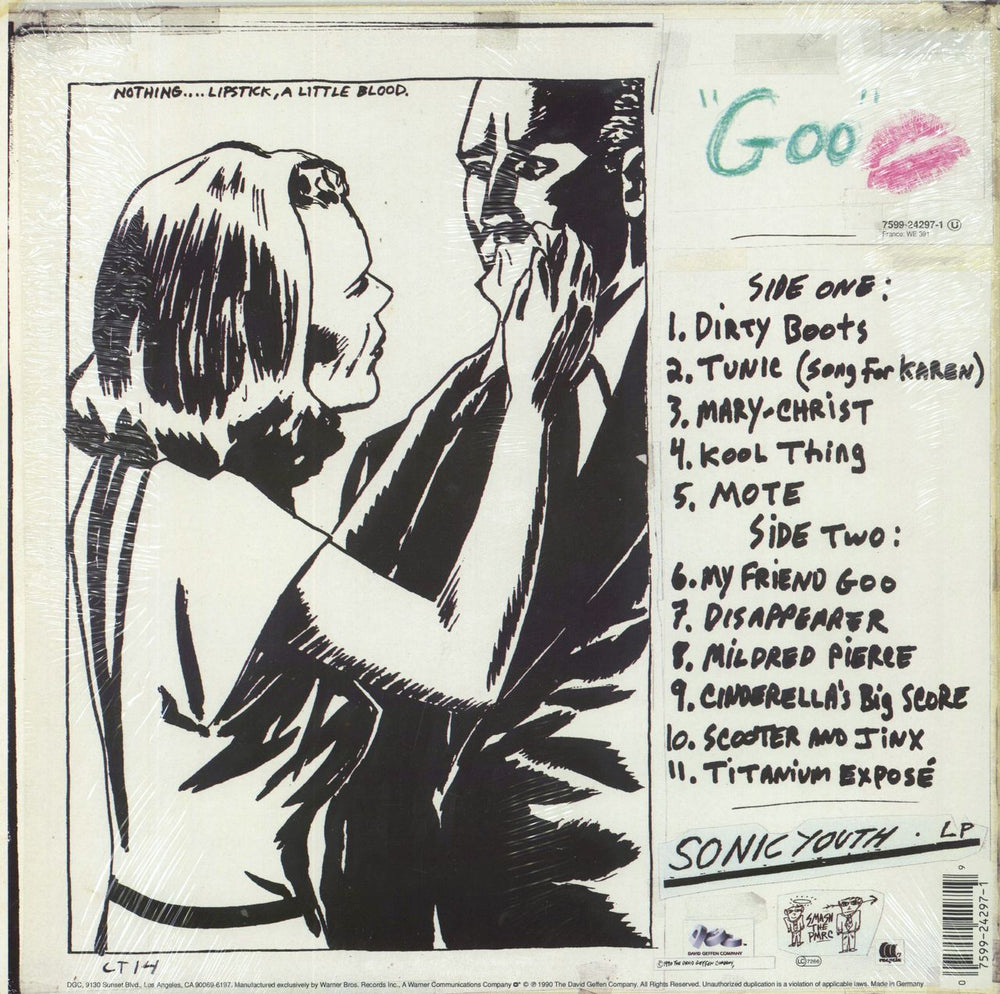 Sonic Youth Goo - 1st - Shrink German vinyl LP album (LP record) 075992429719