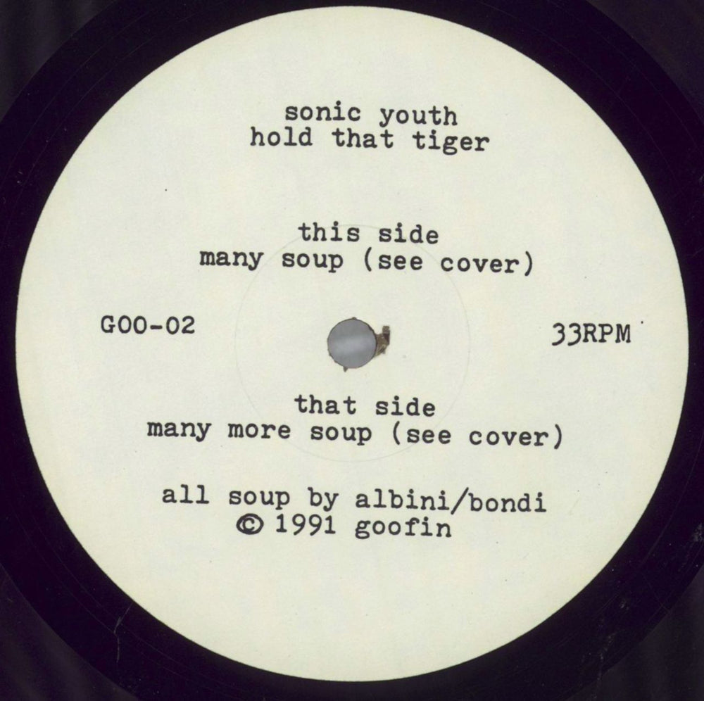 Sonic Youth Hold That Tiger - Shrink US vinyl LP album (LP record) S-YLPHO825444