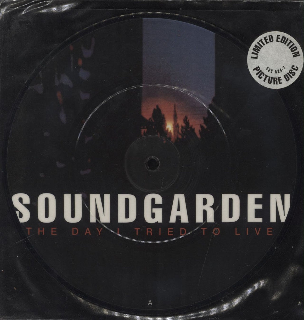 Soundgarden The Day I Tried To Live UK 7" vinyl picture disc (7 inch picture disc single) 5805947