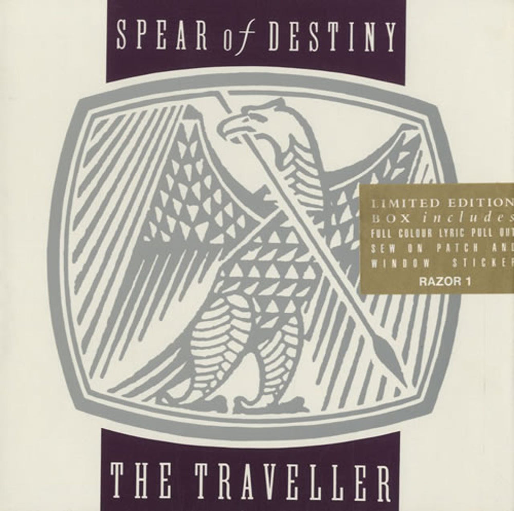 Spear Of Destiny The Traveller UK 7" single box set RAZOR1