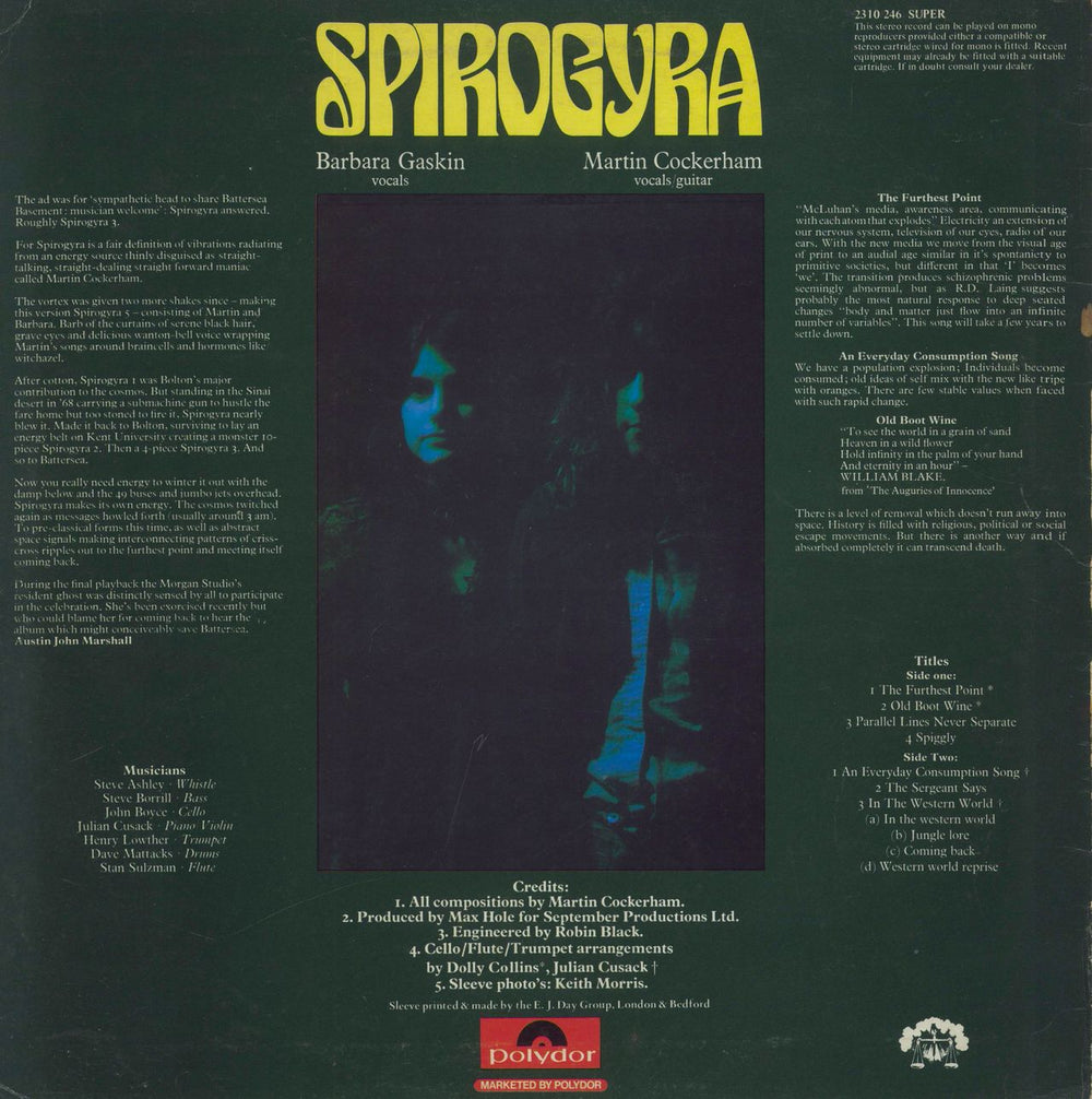 Spiro Gyra Bells, Boots And Shambles - Autographed UK vinyl LP album (LP record)