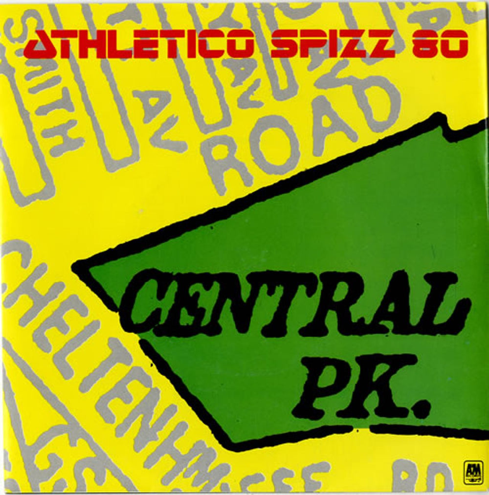 Spizz Central Park UK 7" vinyl single (7 inch record / 45) AMS7566