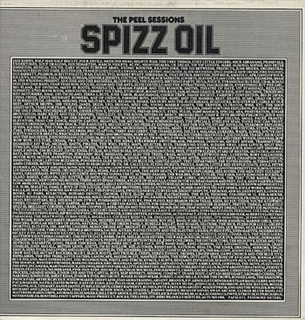 Spizz The Peel Sessions - Opened shrink UK 12" vinyl single (12 inch record / Maxi-single) SFPS022