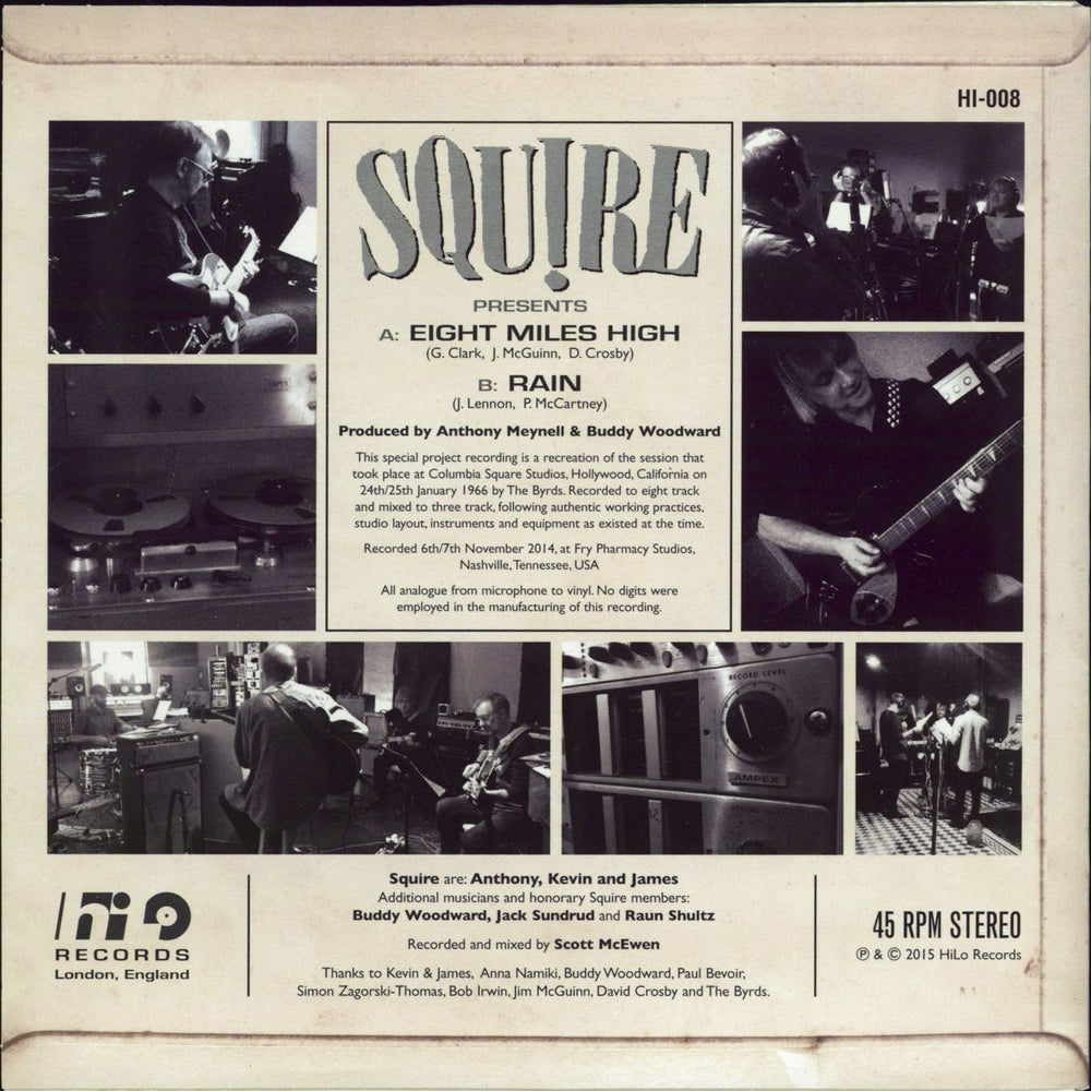 Squire Eight Miles High UK 7" vinyl single (7 inch record / 45)