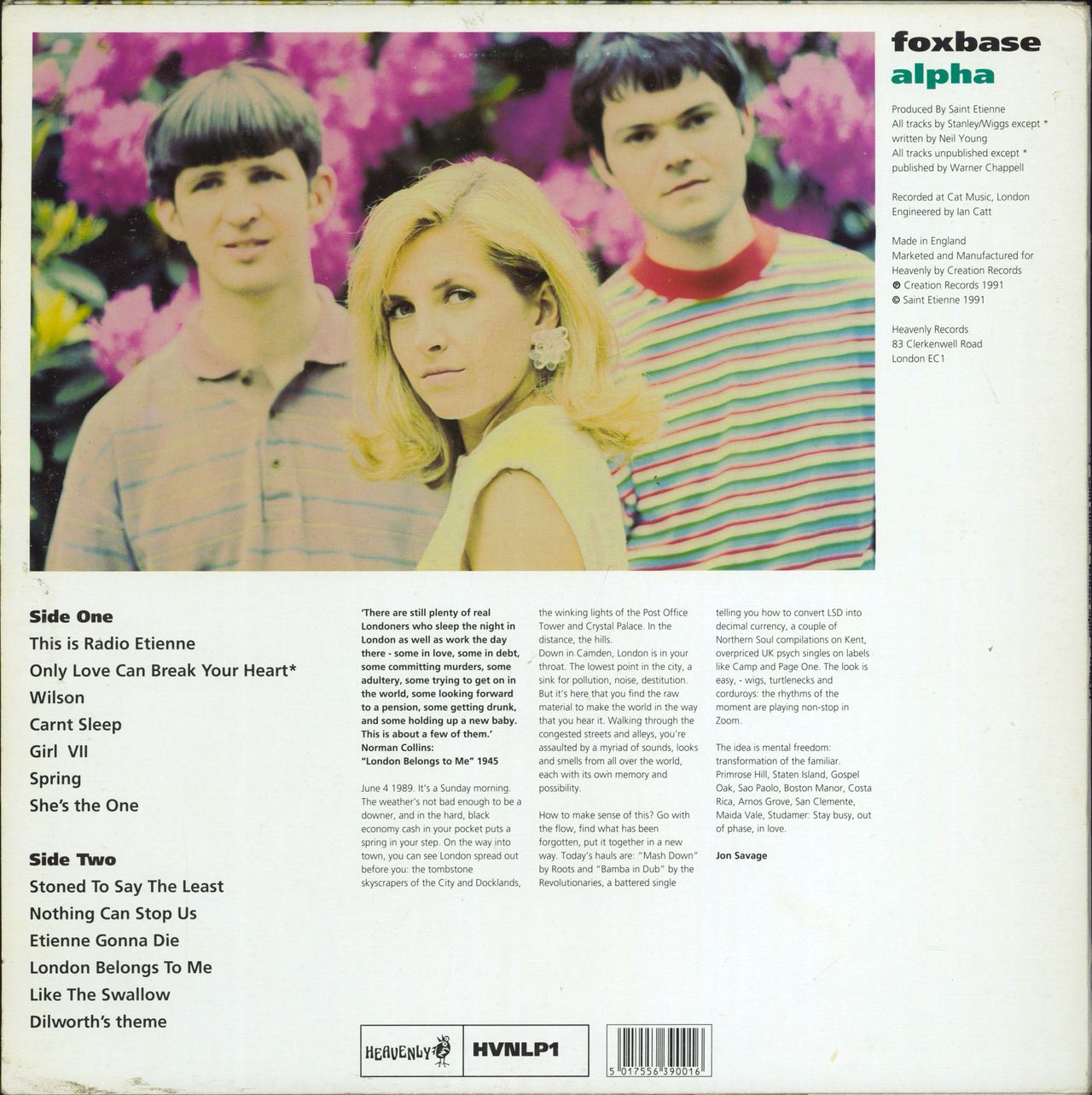 St Etienne Fox Base Alpha - EX UK Vinyl LP — RareVinyl.com