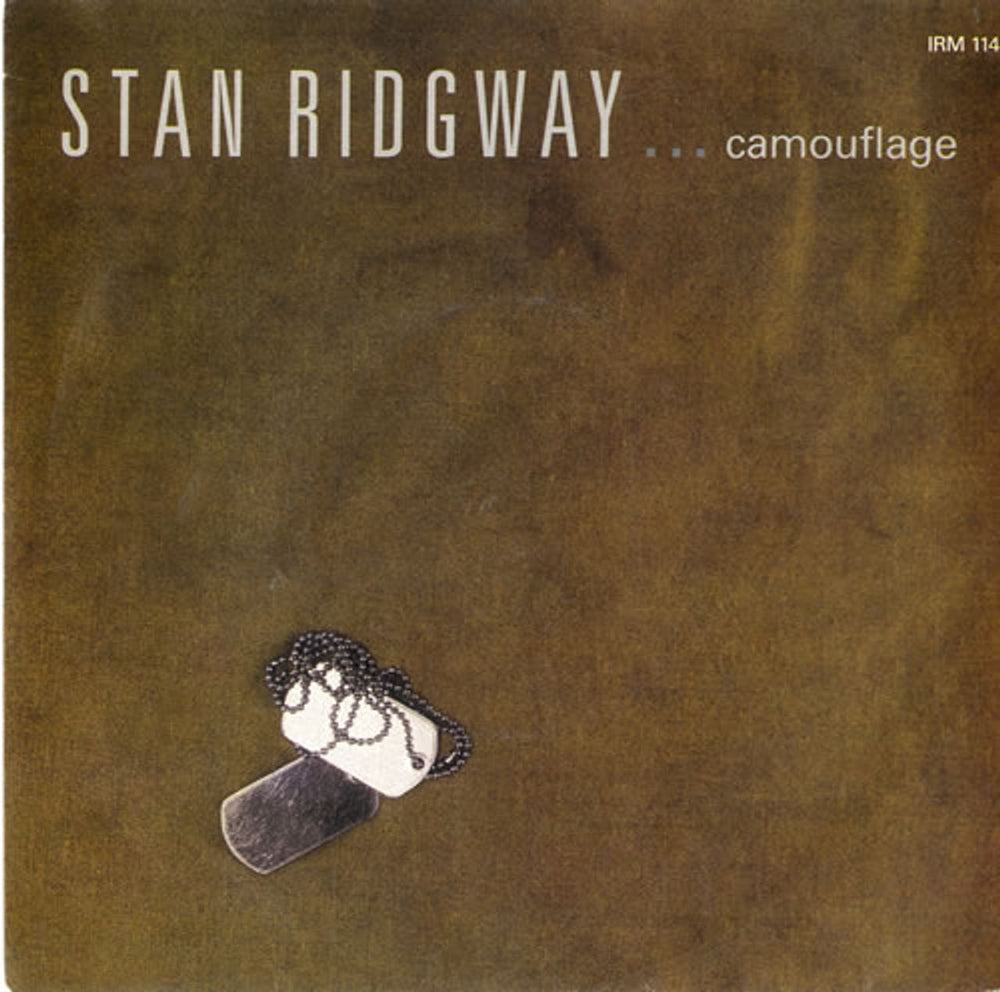 Stan Ridgway Camouflage - P/S UK 7" vinyl single (7 inch record / 45) IRM114