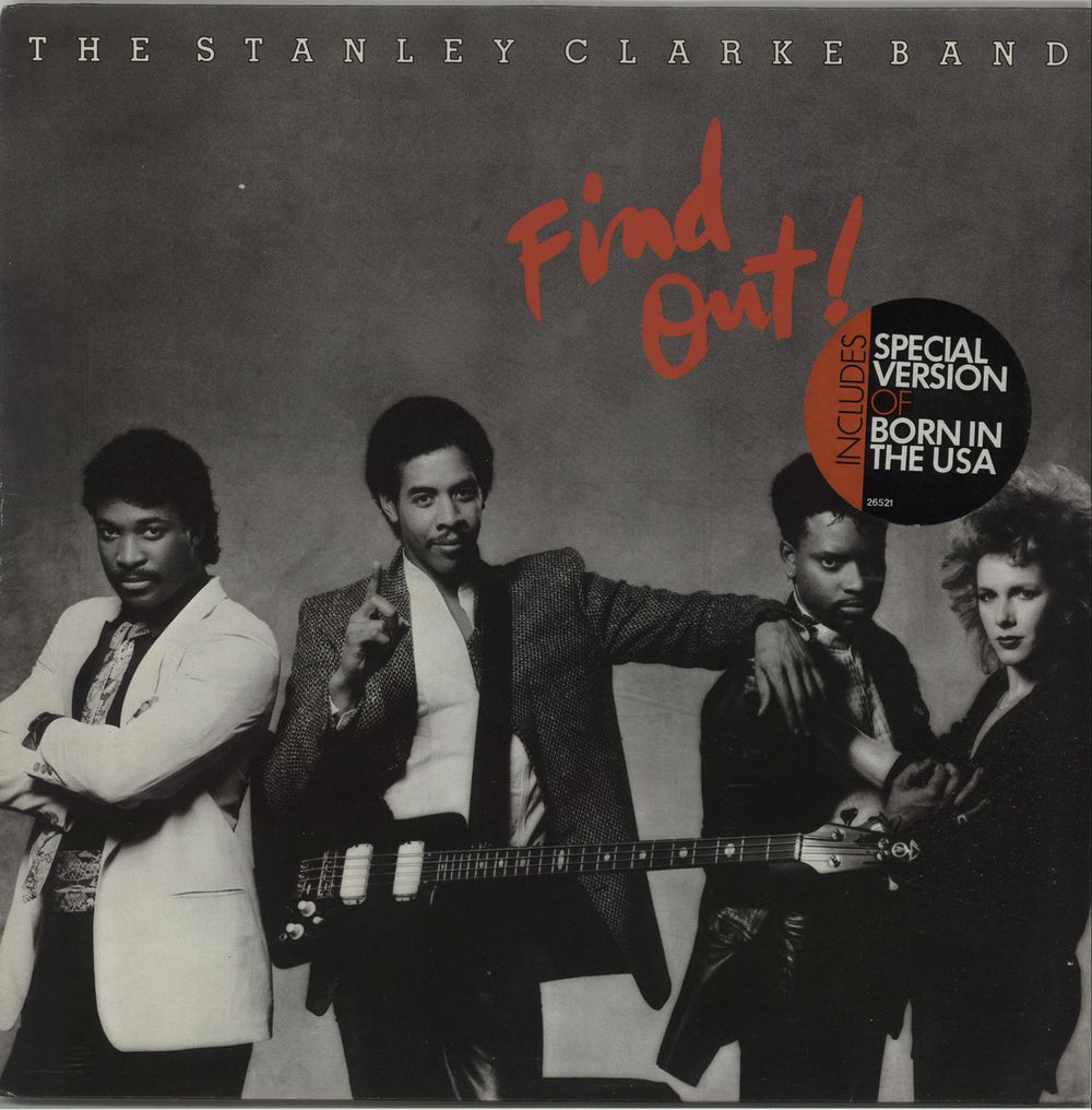 Stanley Clarke Find Out! - hype stickered Dutch vinyl LP album (LP record) EPC26521