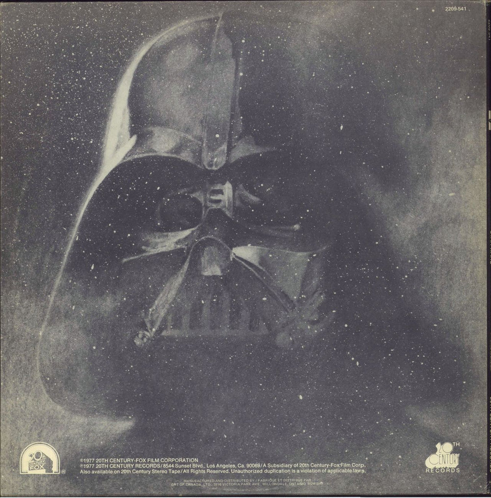 Star Wars Star Wars Canadian 2-LP vinyl record set (Double LP Album)