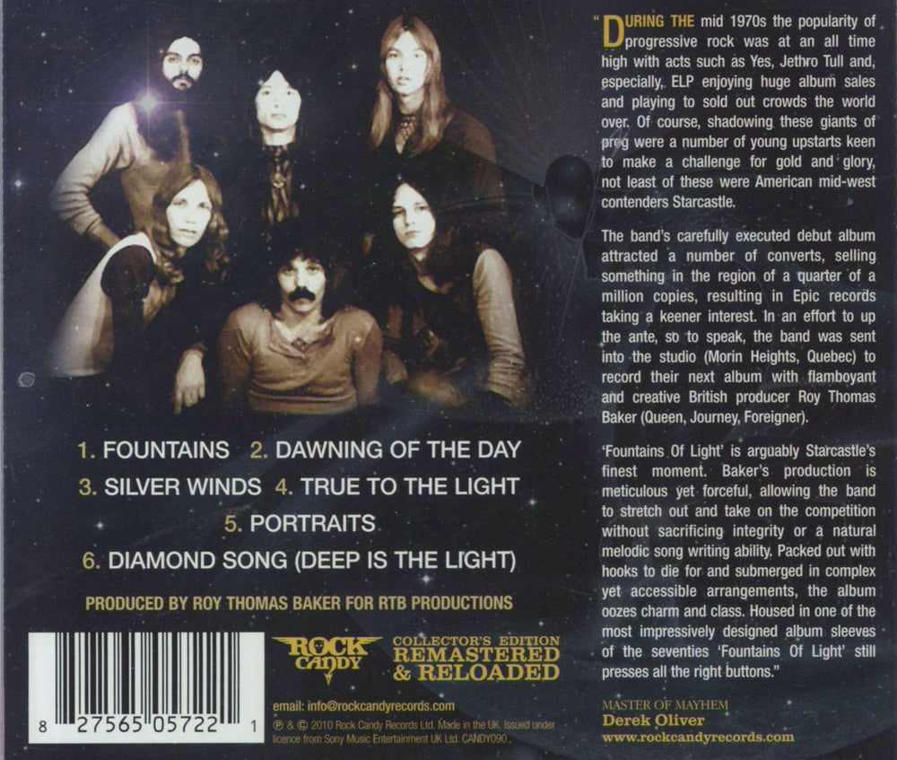 Starcastle Fountains Of Light UK CD album (CDLP)