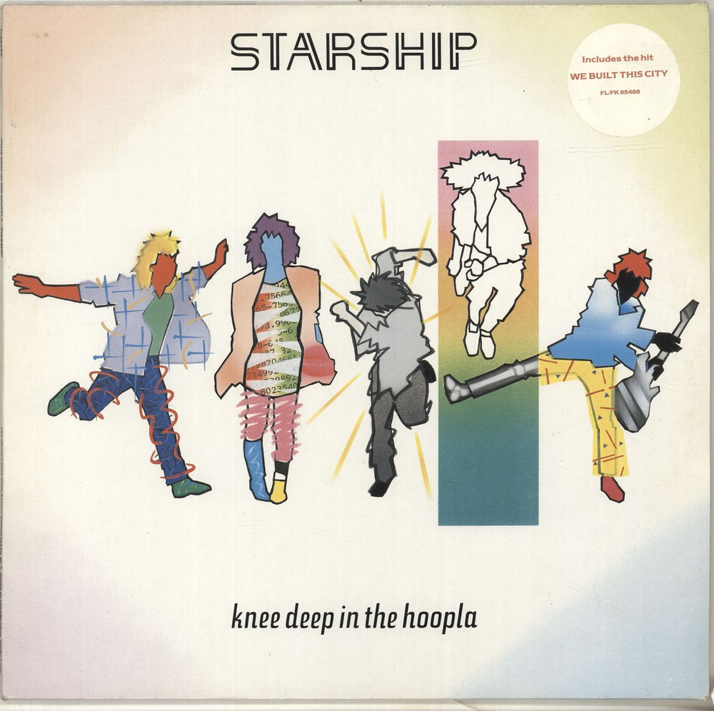 Starship Knee Deep In The Hoopla - Stickered sleeve German Vinyl